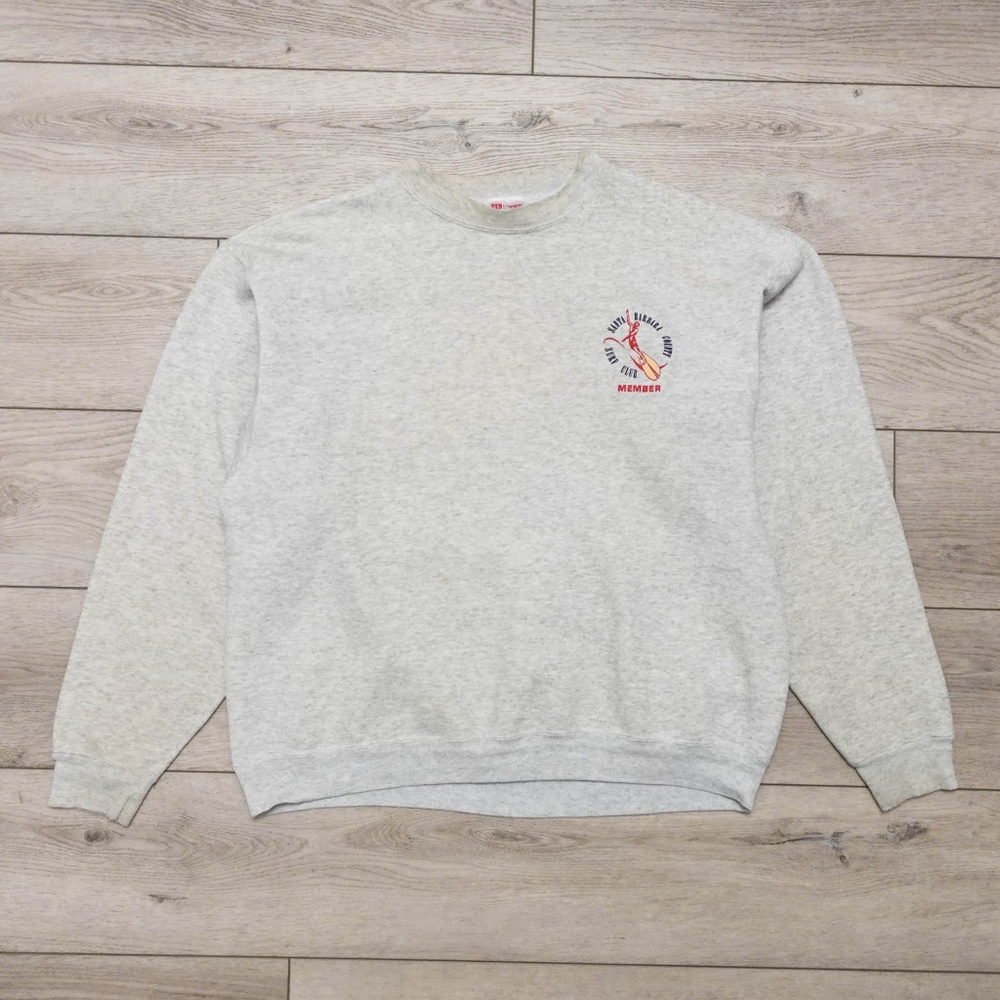 Rare True Vintage 90's Santa Barbara Surf Club Member California Sweatshirt - Picture 5 of 8